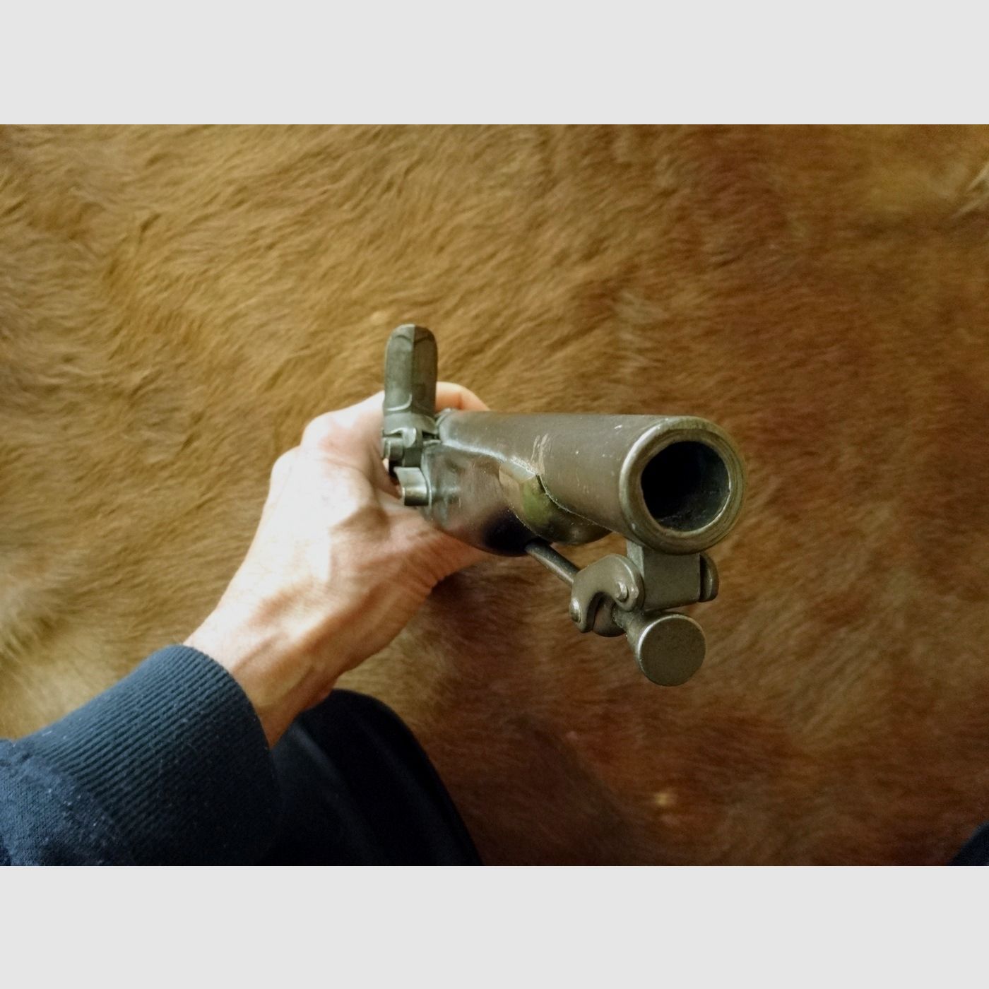 Antique flintlock pistol caliber .50
