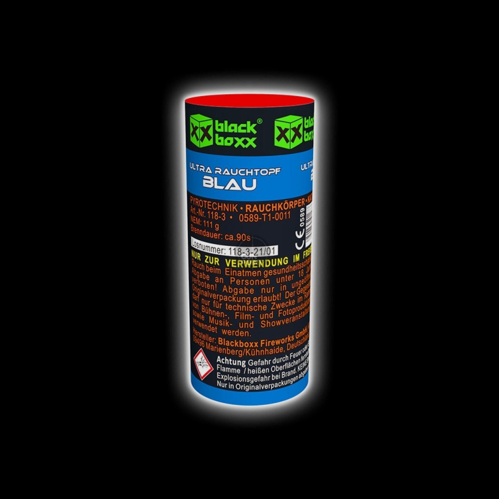Blackboxx Ultra Rauchtopf 90 Sek. - Blau