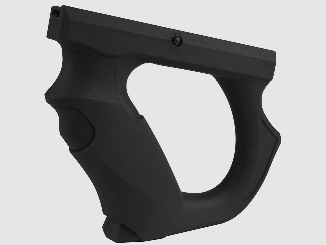 Grip anteriore Foregrip Impugnatura angolata | WB1001 Nero | per guida Picatinny da 20mm | NUOVO & mai usato, immagine 1 di 4
