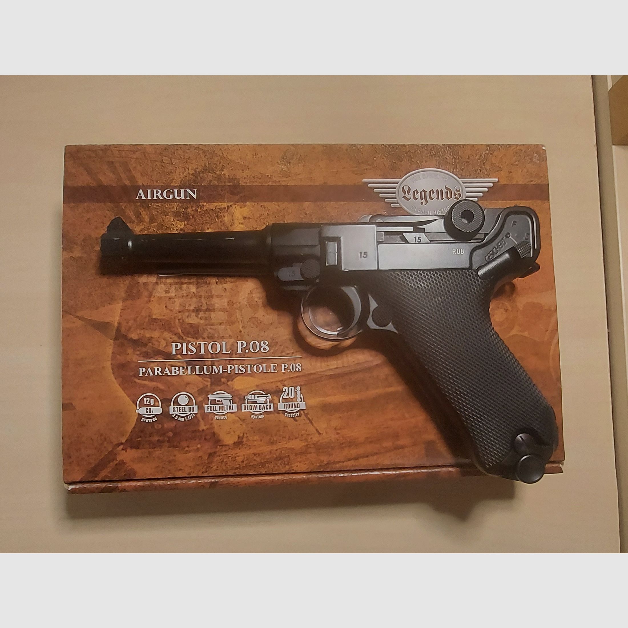 Umarex Legends P08 Blowback Pistolet à air CO2