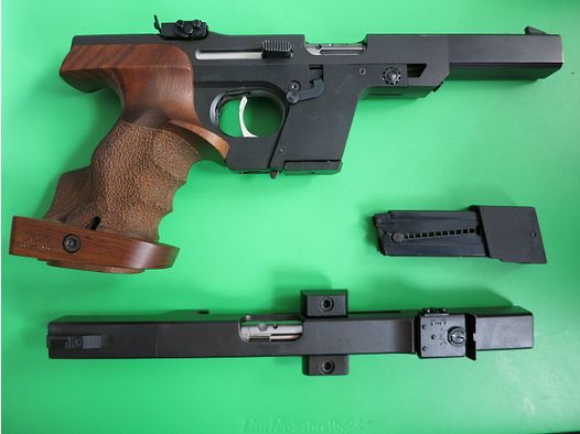 Pistolet sportowy Walther GSP kaliber .32 SW long WC, uchwyt sportowy + system wymienny .22lr      #98+97
