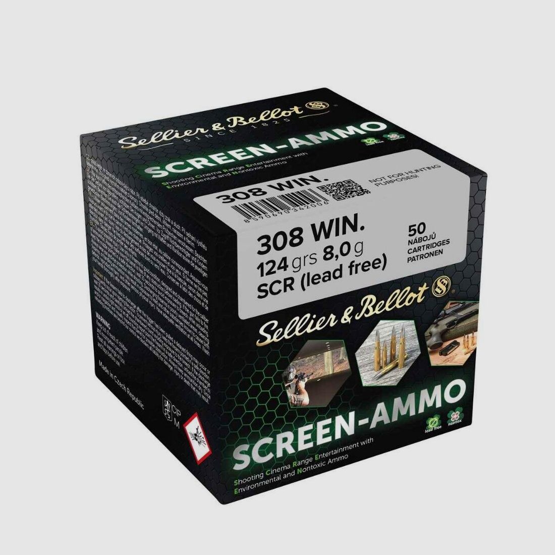 Sellier & Bellot	 S&B Screen SCR Zink 124grs .308Win