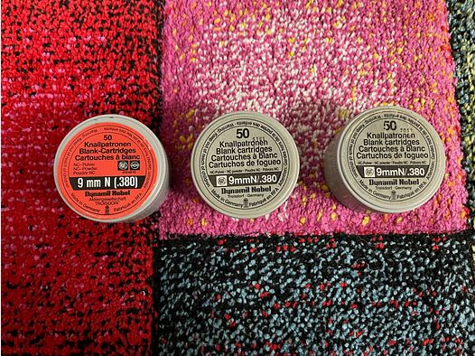 9mm RK blank cartridges RWS / Dynamit Nobel - collector