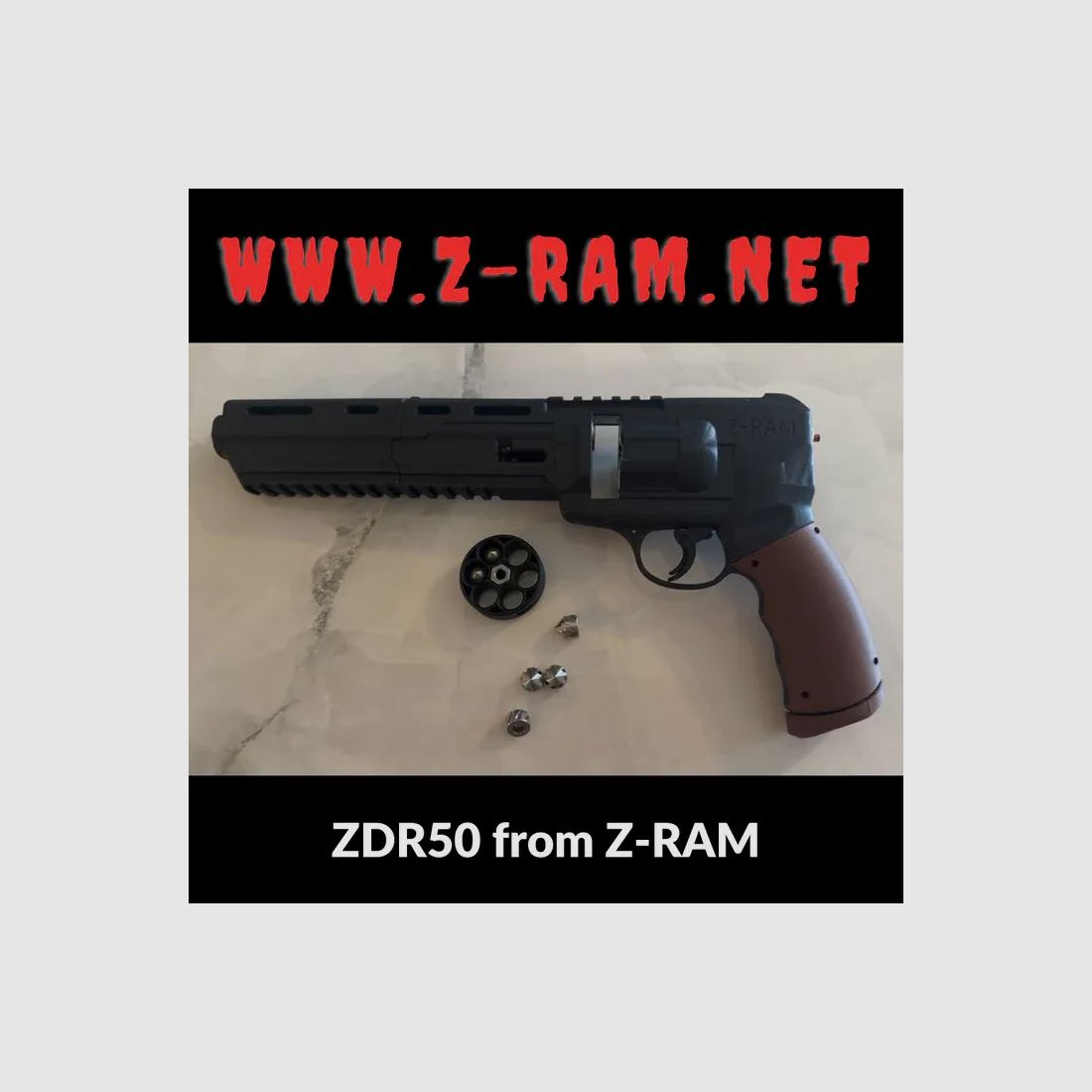 Z-RAM CUSTOM BLACK ZDR50 COMPLETE PACKAGE FOR HDR50 (34 JOULES 12G CO2)