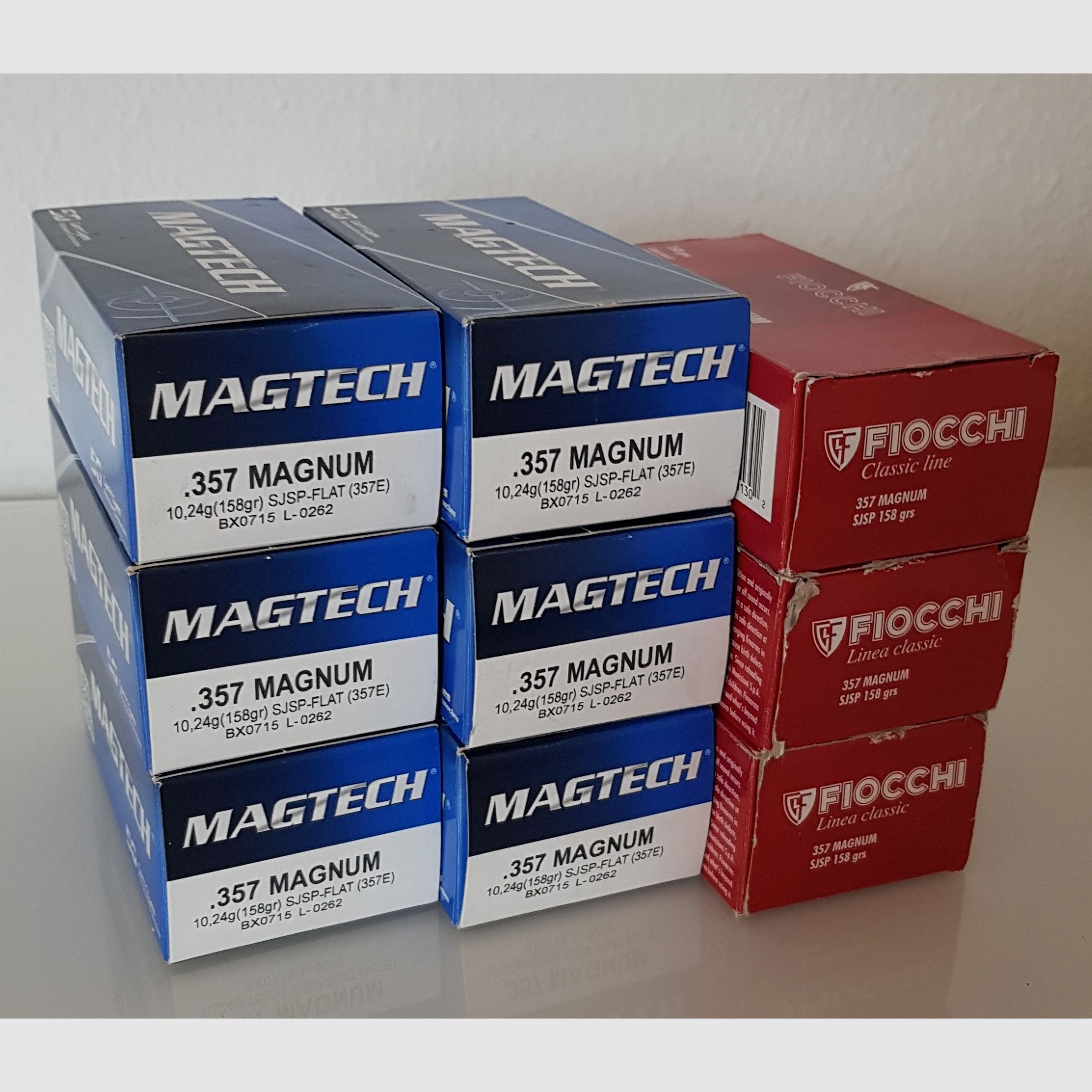 Étuis de cartouches, .357Mag, Magtech et Fiocchi, 450 pièces, y compris l'expédition avec Hermes
