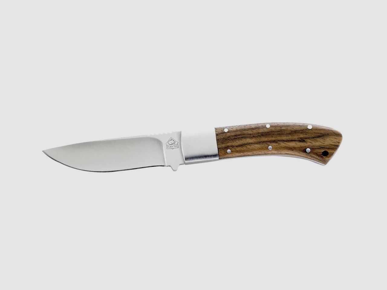 Outdoormesser GĂĽrtelmesser Puma Tec Zebrawood Stahl AISI 420 KlingenlĂ¤nge 9,3 cm  Zebrano Griffe inklusive Lederscheide (P18)
