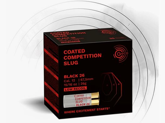 Geco 2432031 Coated Competition Slug Black 26 12 / 67.5
