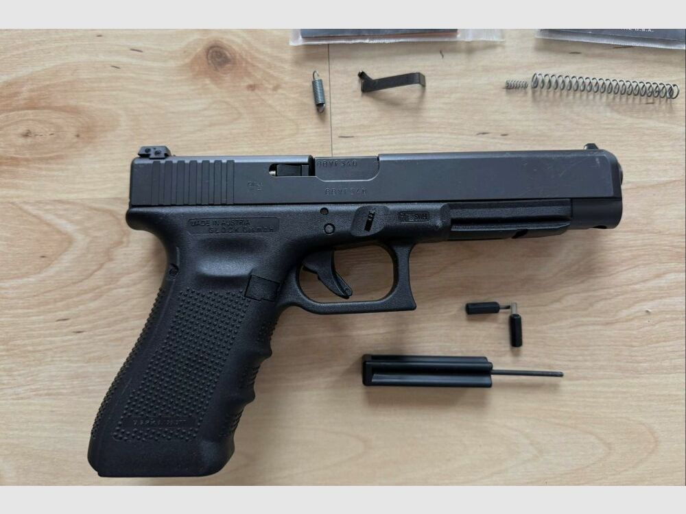 Glock 34 Gen4 inkl. ZEV Abzugstuningkit und OVP, Zubehör 9mm Luger 9x19