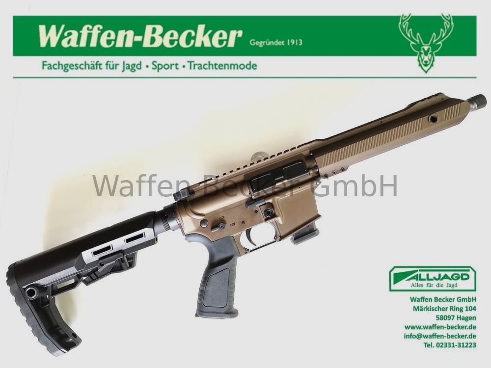 Messerschmitt, Weapons Schumacher Messerschmitt AR15-9 PCC Cal. 9mm Luger Sport 10.5" bronze