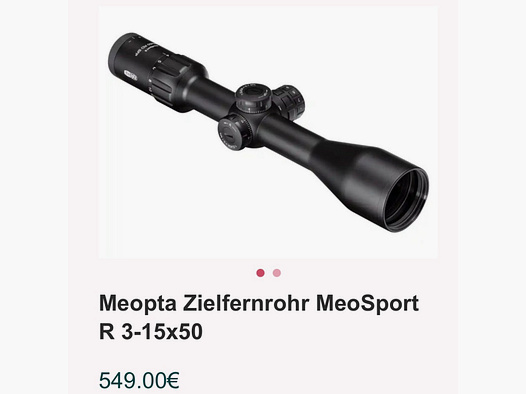 Meopta Meosport R 3-15x50 RD SFP Abs. 4C jak nowy