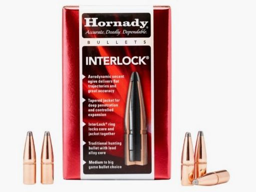 Hornady 8mm / .323 170 Grain RN Interlock Bullets | 100 Pieces in Individual Packaging