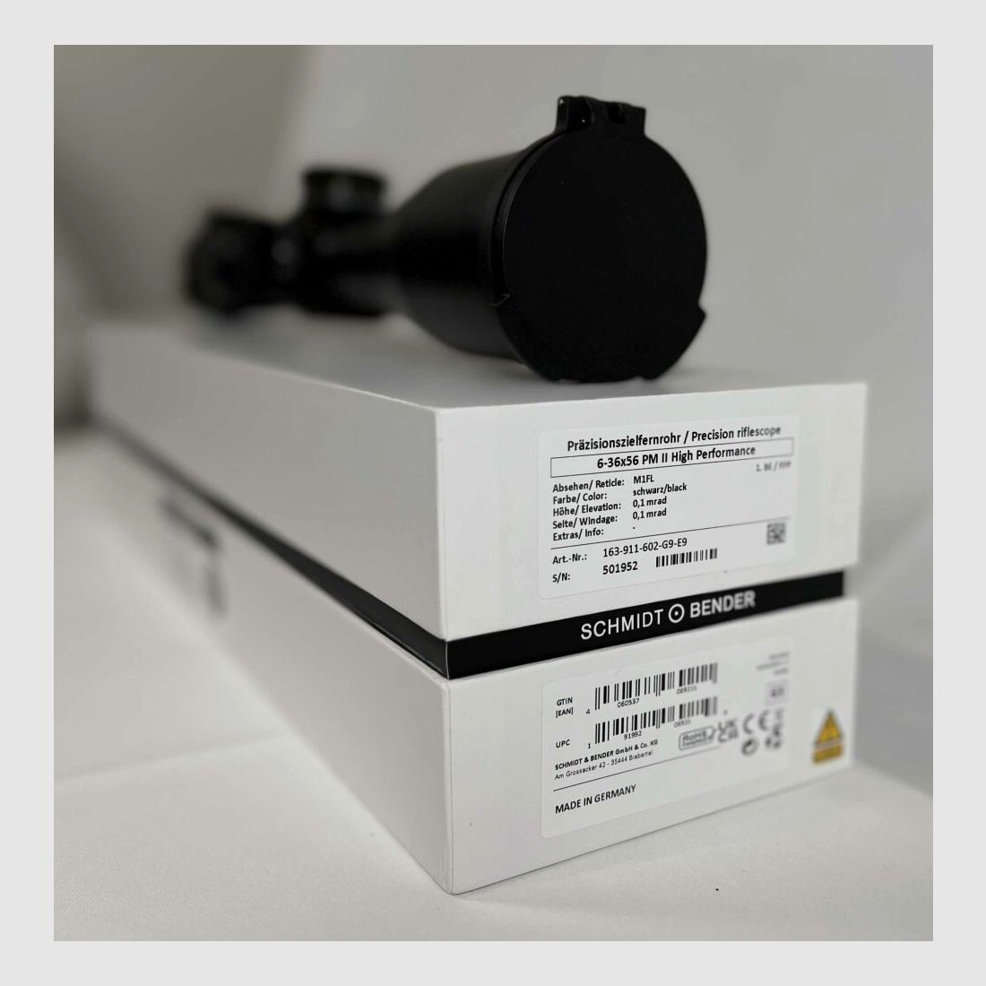 Schmidt & Bender Schmdt & Bender 6-36x56 PM II Alta Performance LPI M1FL 1cm cw DT27 MTC LT / ST ZC CT