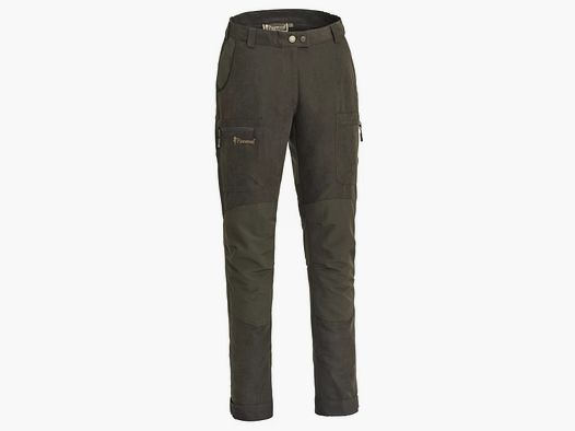 PINEWOOD Caribou Hunt Damenhose Suede Brown/ Dark Olive