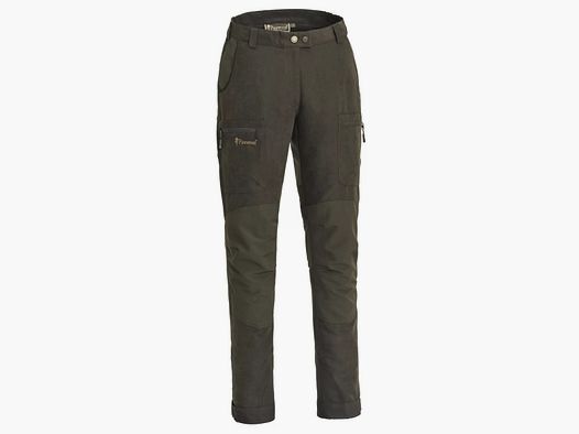 PANTALONES DE MUJER PINEWOOD Caza Caribú Suede Marrón/ Verde Oliva Oscuro