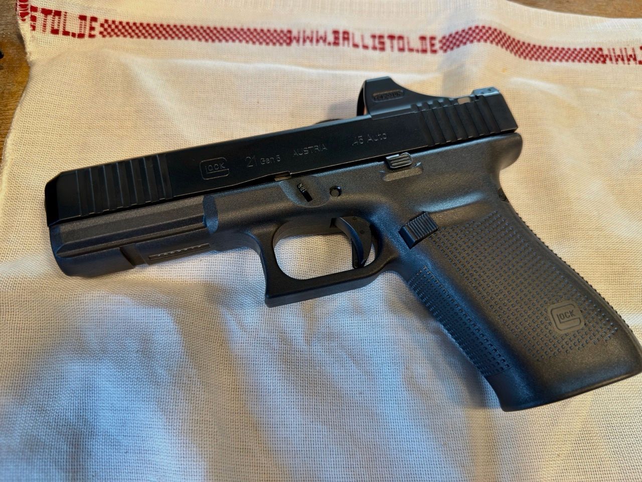 Glock 21 Gen5 MOS - Holosun SCS-MOS-GR - Ghost Inc. Angel 3.0 - SAFARILAND® 577 GLS