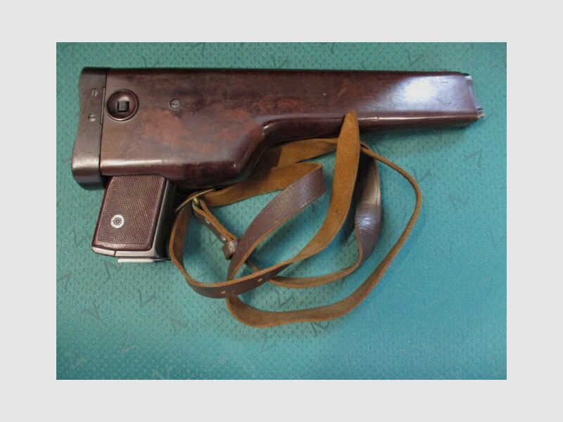 Pistole mit Anschlagschaft Stetschkin Stechkin APS 9mm Makarov APS