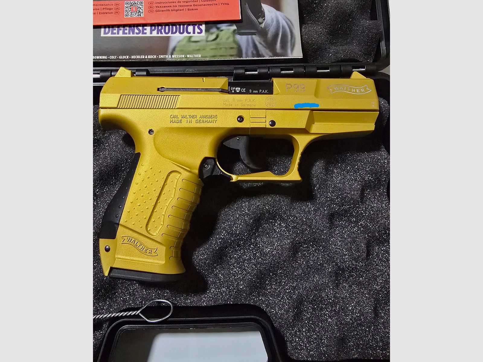 Walther P99 Gold Cerakote 9mm PAK Schreckschuss
