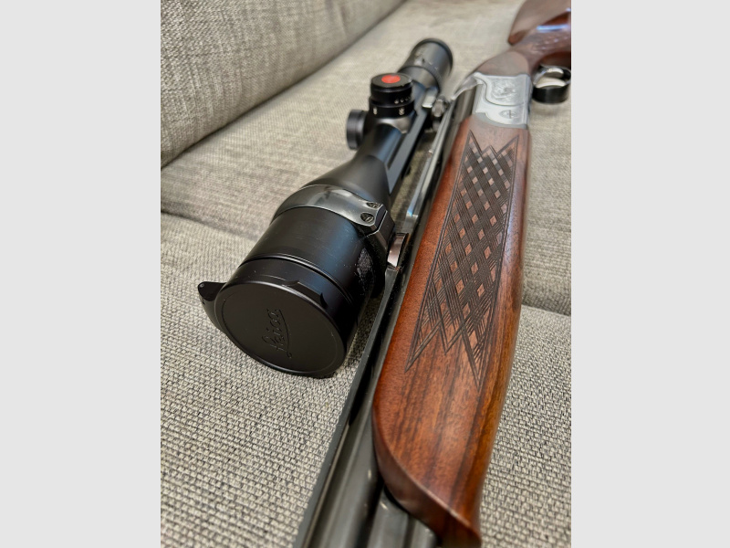 Luxus Bergstutzen Antonio Zoli mit Leica Fortis 6, 7x65 R & .17 Hornet, Top Zustand, inkl. Munition