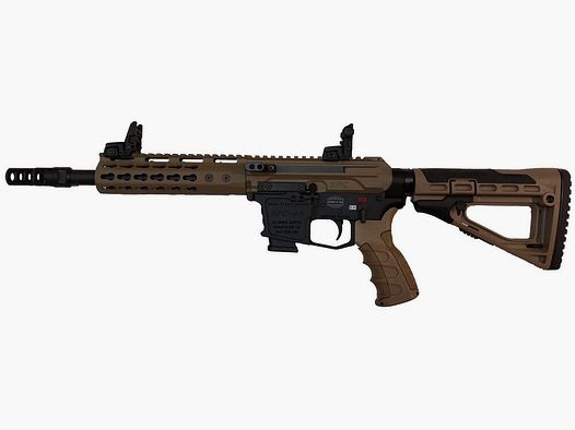 GWMH self-loading rifle GWMH SPC-HUNTER A4 10" (SWISS PISTOL CARBINE) FDE cal. 9x19 AR15 Glock magazine