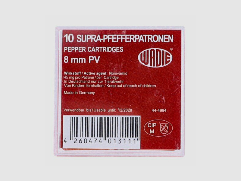 WADIE PV Supra Pfefferpatrone Kal. 8mm Knall
