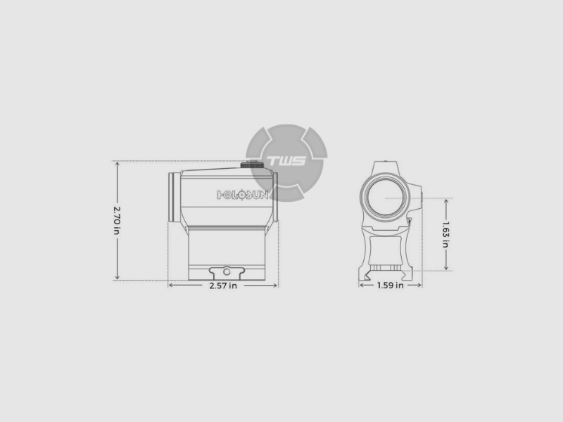 Holosun HS403B-FDE, immagine 2 di 3