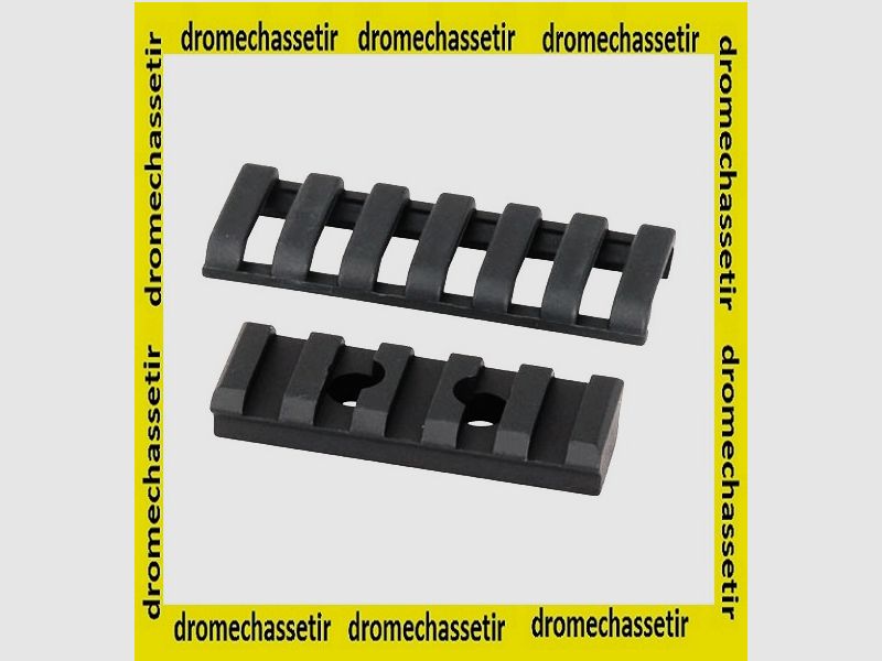 RAIL ERGO 5-SLOT ALUMINIUM PICATINNY MONTAGEPLATTFORM SCHWARZ