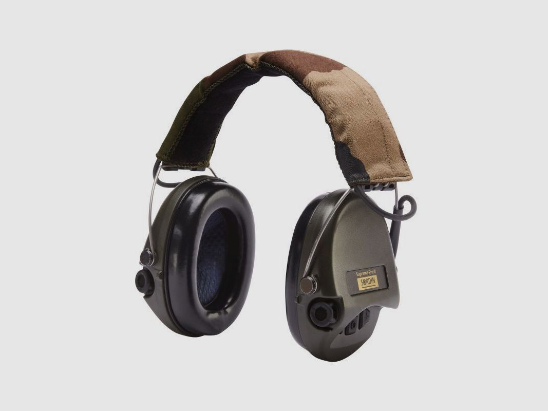 Sordin Gehörschützer Supreme Pro X V23 mit Camo-Bügel, Grün