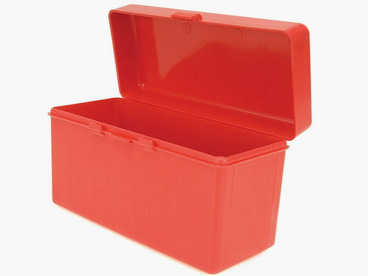 MTM scatola per cartucce RL-60-30 rossa con coperchio a ribalta per 60 cartucce .270 e altre.