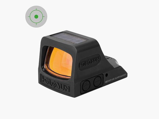 Holosun HE508T-GR-X2 Elite Visor Reflex – Punto Verde Titanio Solar Failsafe