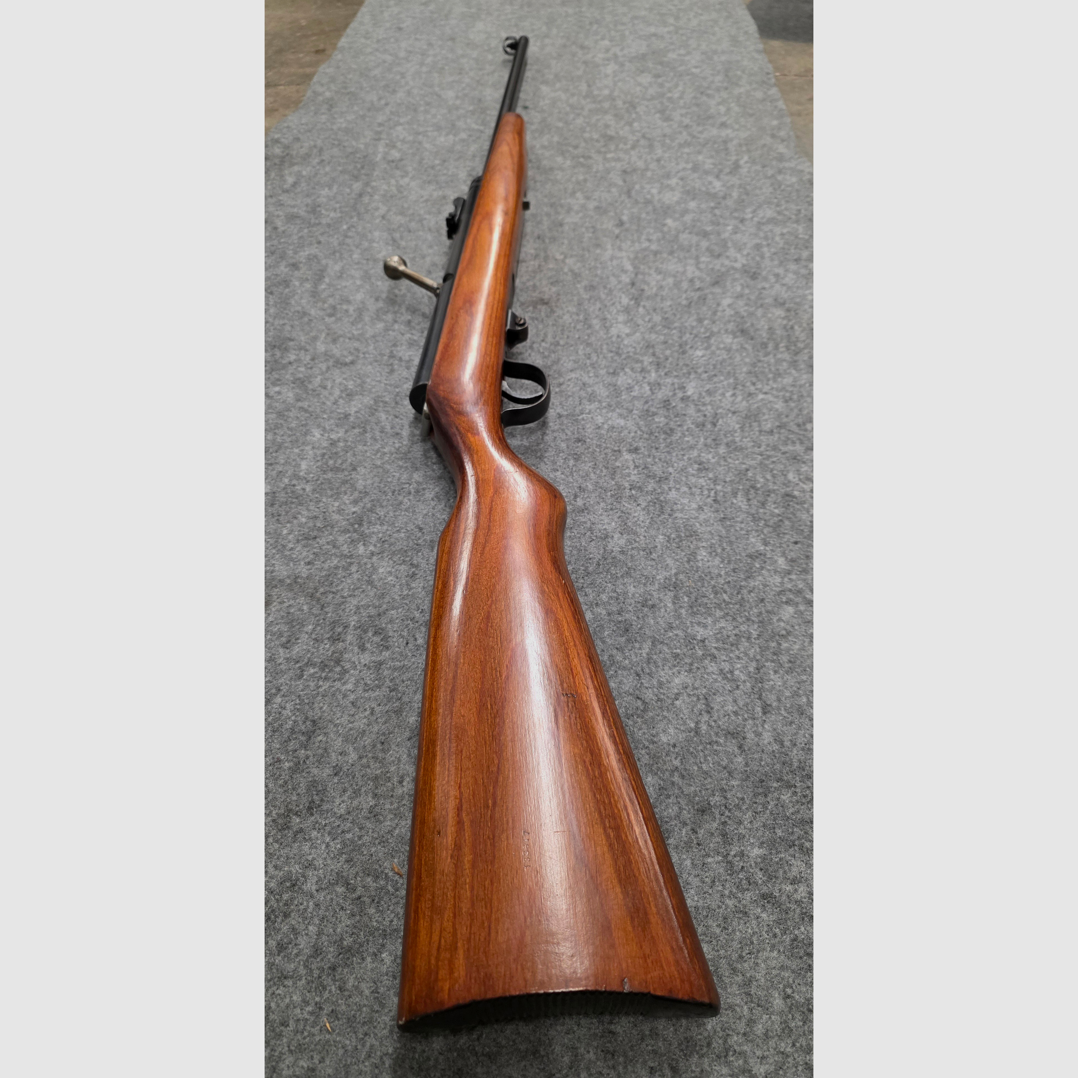 2.) Haenel Mod. 49a Q1 Qualität mit Schichtholzschaft von 1963 im sehr schönen Zustand Durchlader kein 310