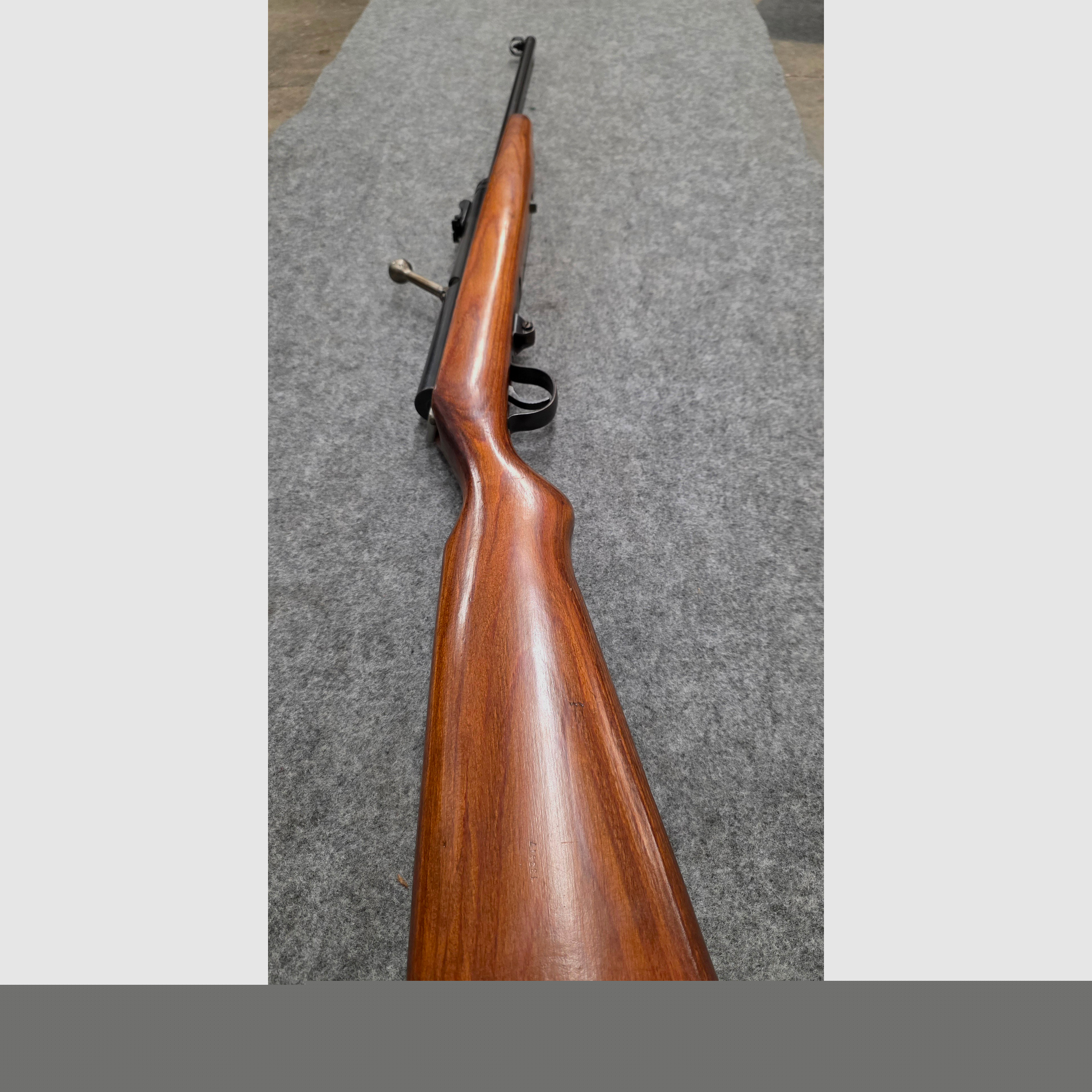 2.) Haenel Mod. 49a Q1 Qualität mit Schichtholzschaft von 1963 im sehr schönen Zustand Durchlader kein 310