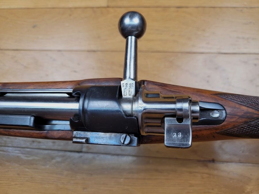 Eccezionale carabina Rival – calibro 10,75 x 68 – Catalogo della Manifattura – eccellente lavorazione Dumoulin – bellissimo calcio con checkering – grilletto Stetcher – meccanica eccellente e veloce – canna splendida – bellissima brunitura – stato perfetto, immagine 19 di 35