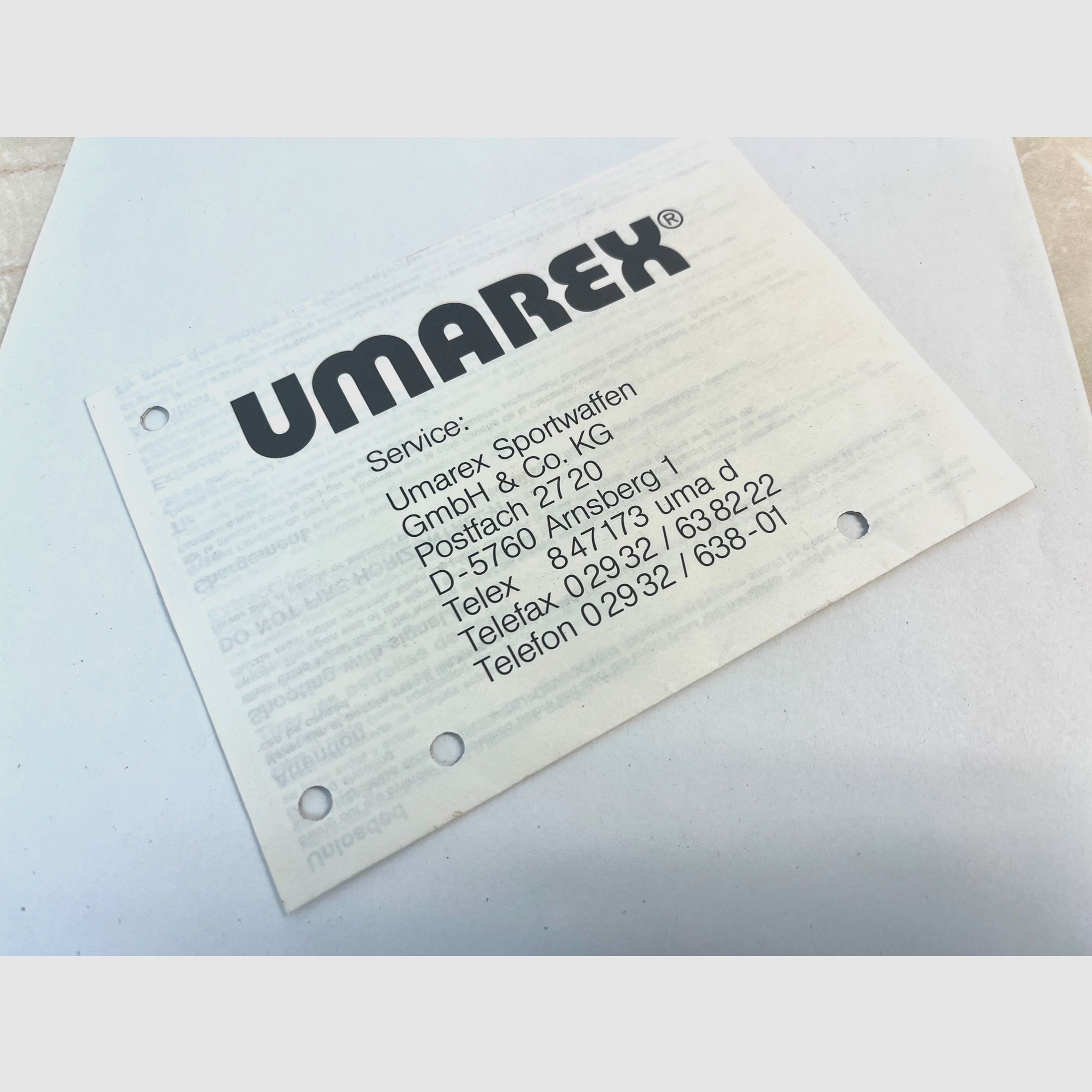 Revolver Mauser K50 user manual - original, image 2 of 2