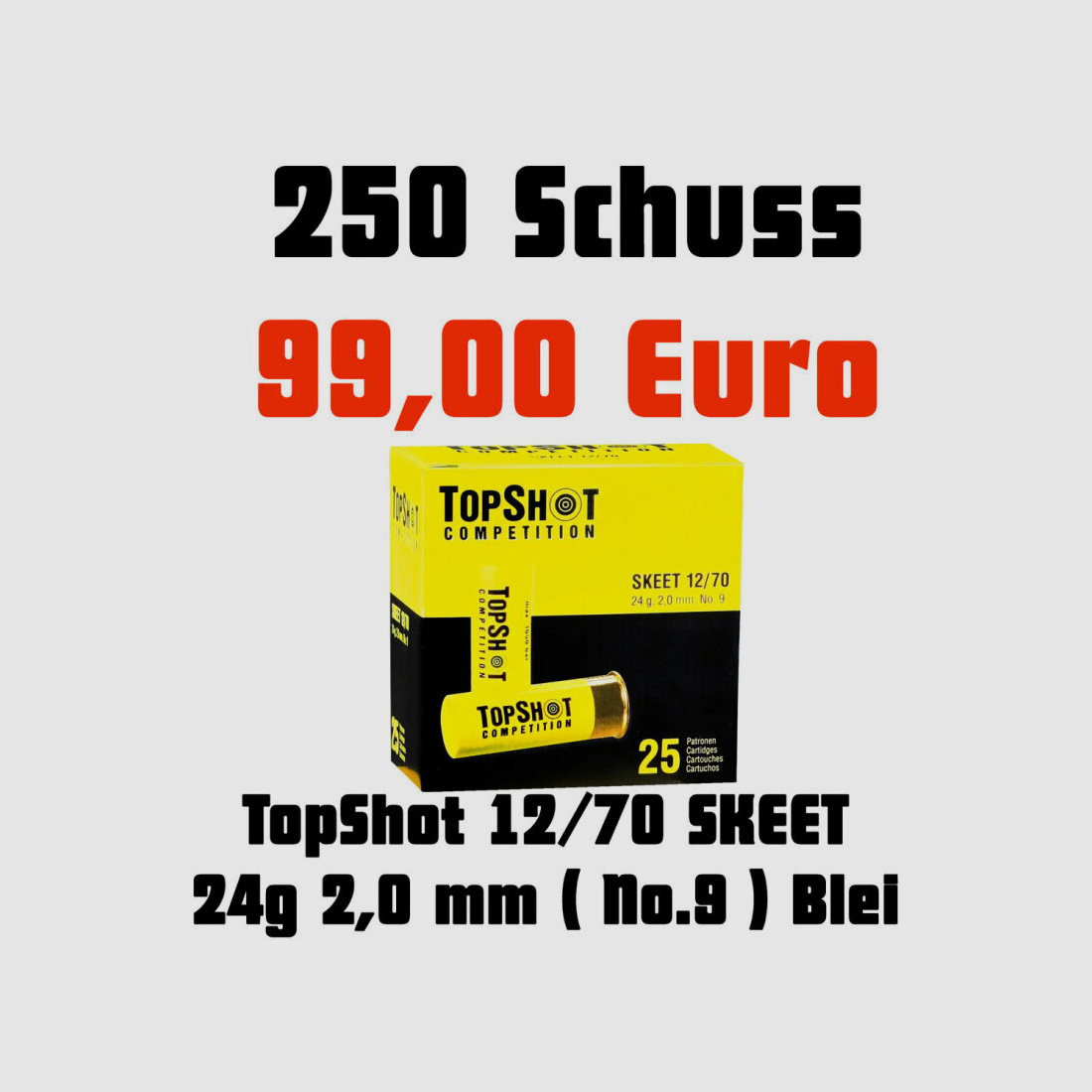 Topshot Skeet 2,0mm, 24g, Plomo