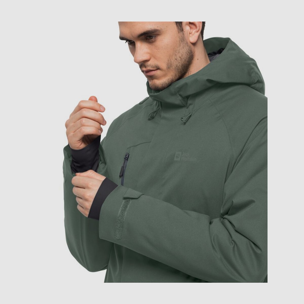 JACK WOLFSKIN Troposphere Ins Jkt M Hedge Green