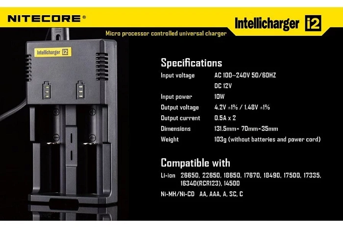 Nitecore i2 Akkuladegerät, Bild 23 von 24