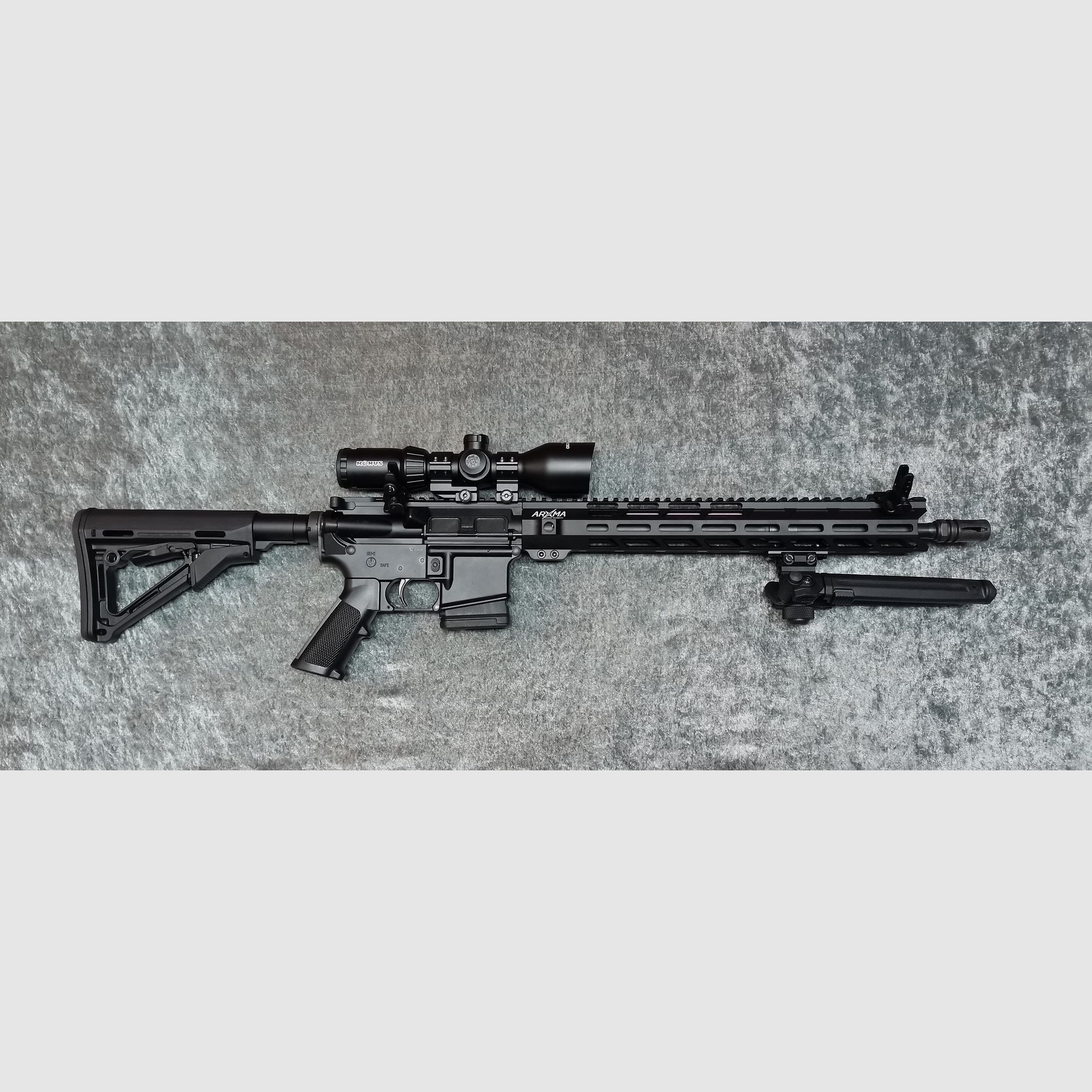 BM Custom AR15 semi-automatic rifle 16" .223 Rem Magpul bipod