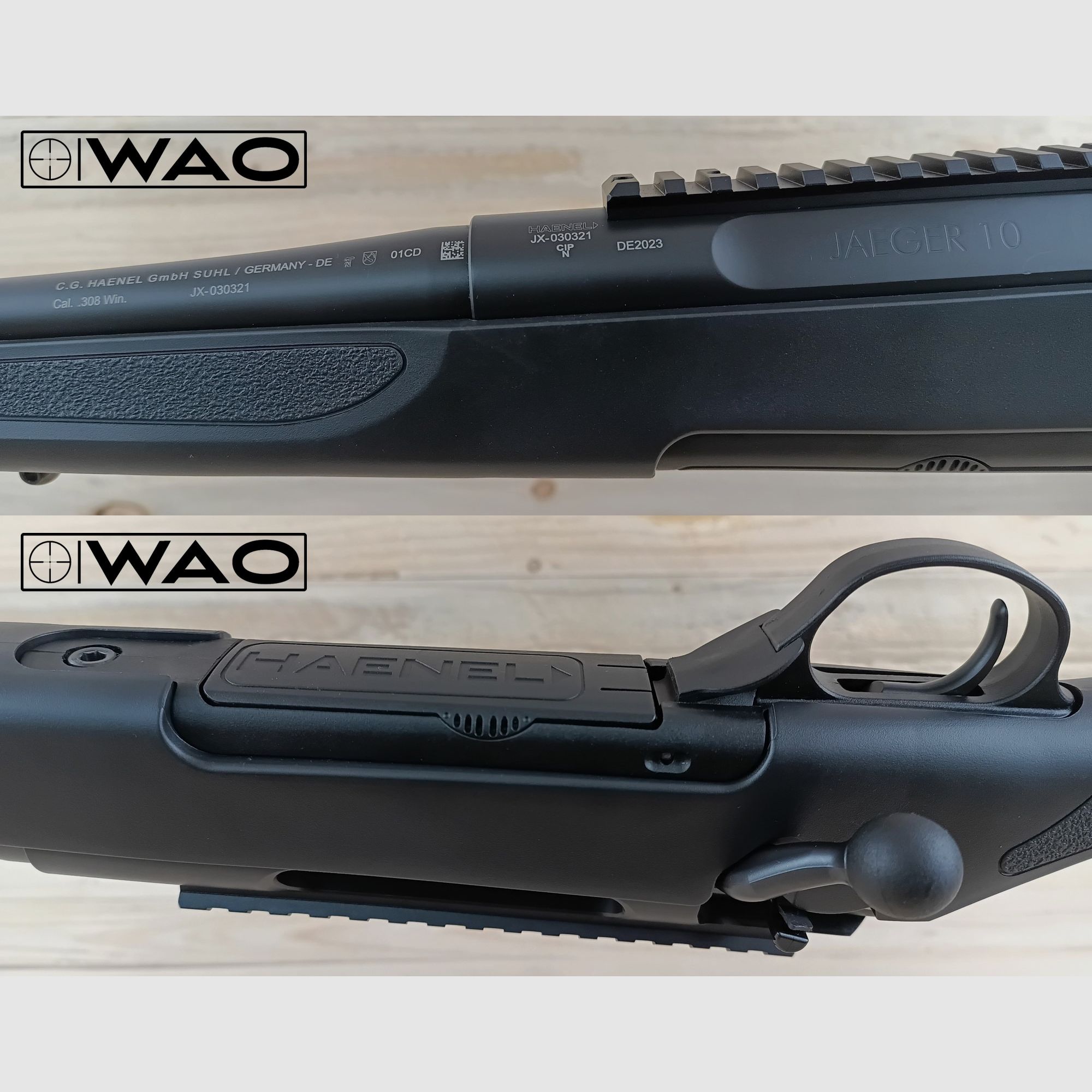 Haenel Jaeger 10 Compact, Cal. .308Win *con rosca en la boca*