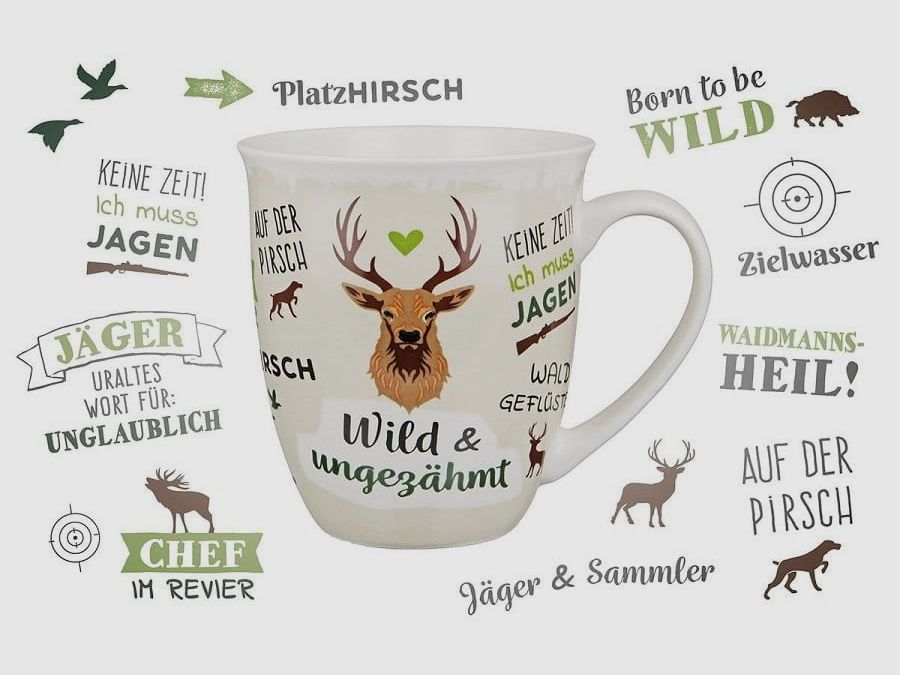 Gilde porcelain cup wild & untamed