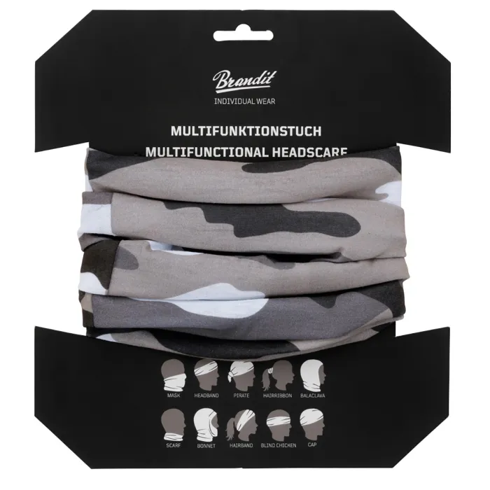 Multifunctionele doek (sjaal) voor hoofd, gezicht, hals - Een maat - Urban camouflage, afbeelding 3 van 4