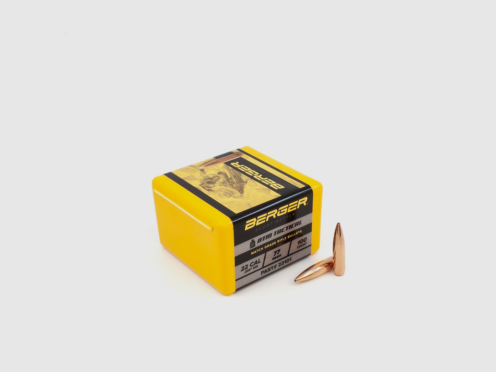 Proiettile Berger .22 OTM Tactical 77GR 100 Pezzi