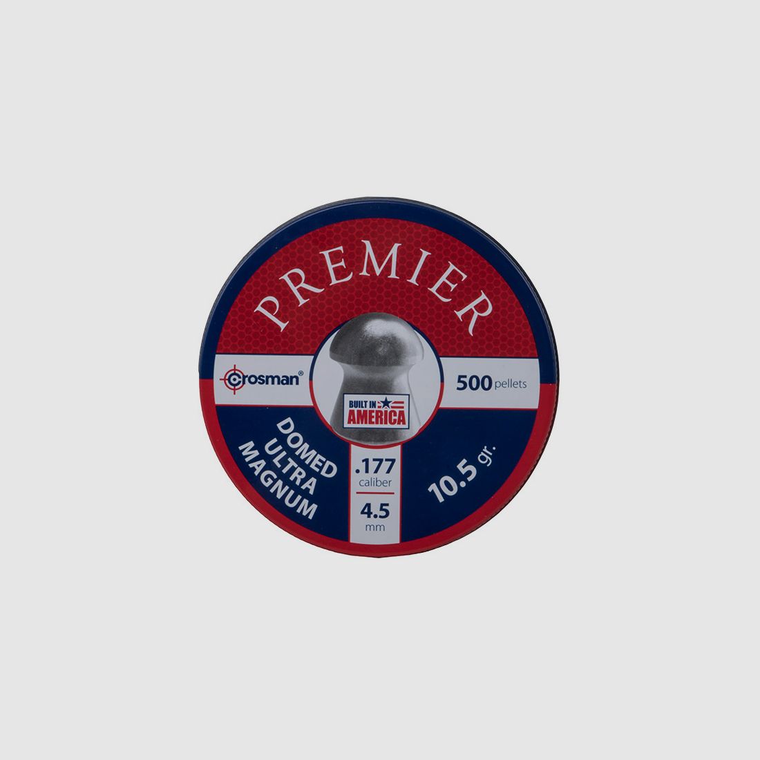 Rundkopf Diabolos Crosman Premier Domed Ultra Magnum Kaliber 4,5 mm 0,68 g glatt 500 StĂĽck