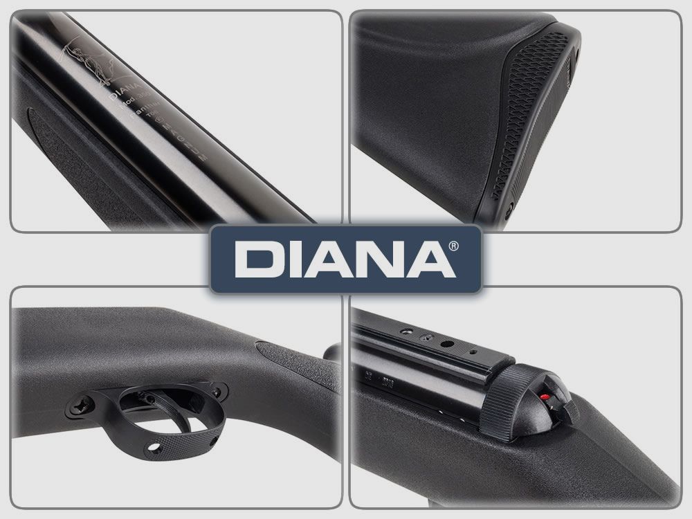 Knicklauf Luftgewehr Diana Panther 350 Magnum Kunststoffschaft schwarz Kaliber 4,5 mm (P18)