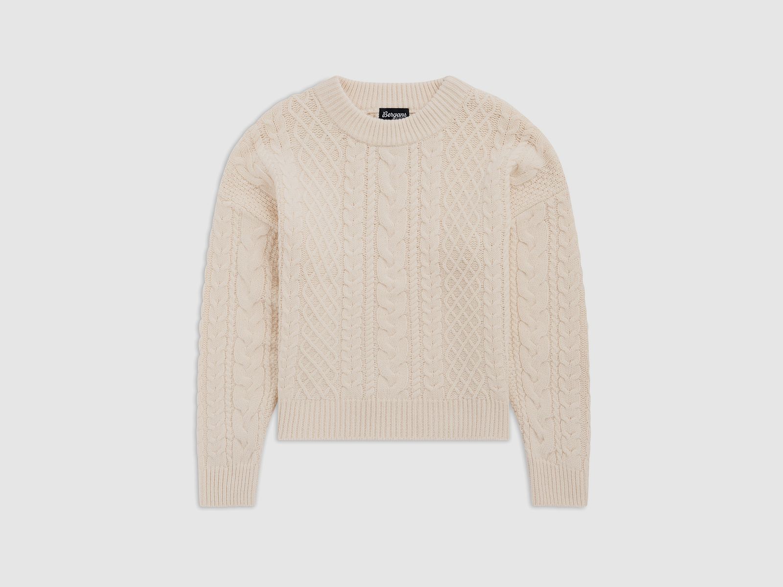 Bergans Lofoten Knitted Wool Sweater Men Cream M