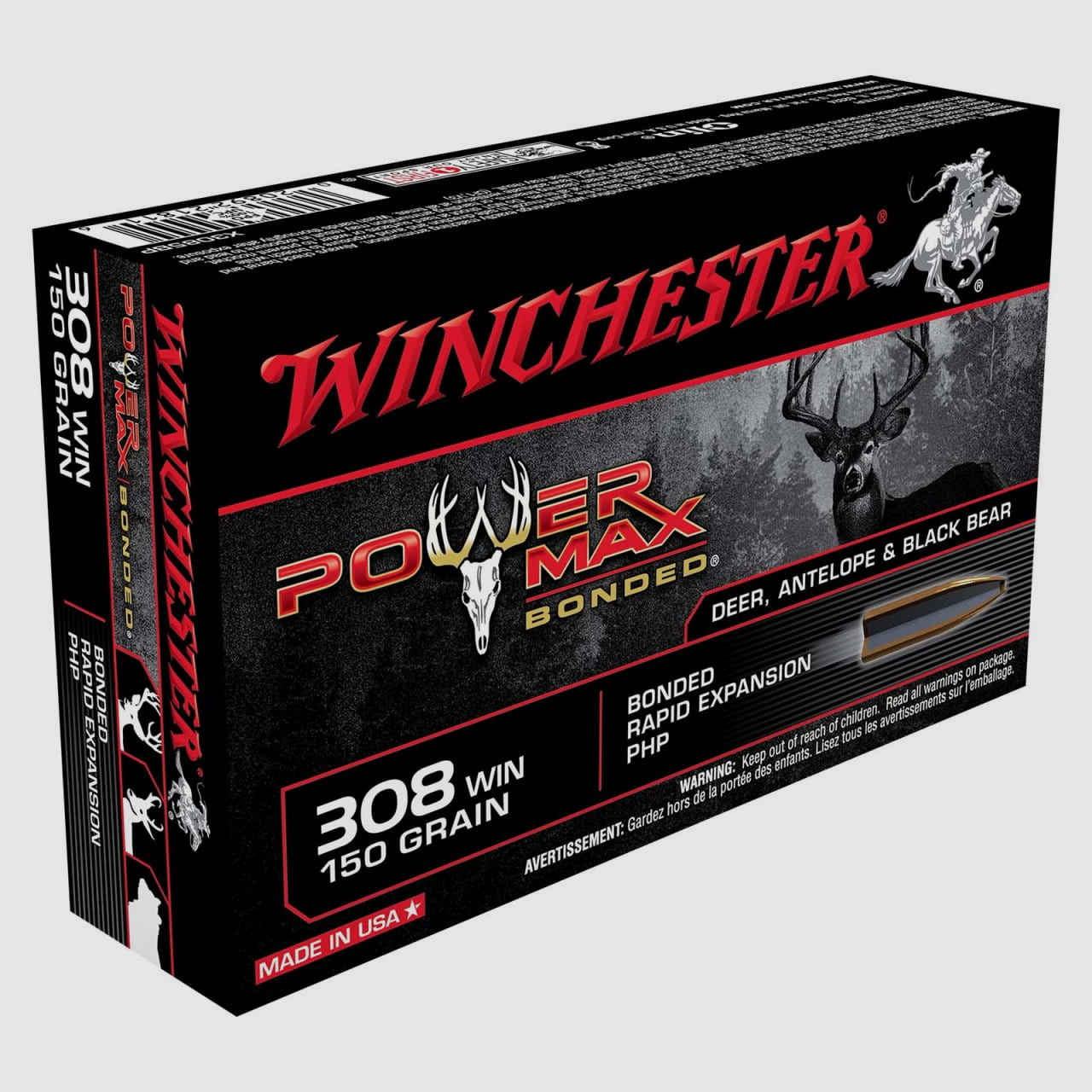 Winchester Power Max Bonded Kal .308 Win 150 grs. 20 Stk.