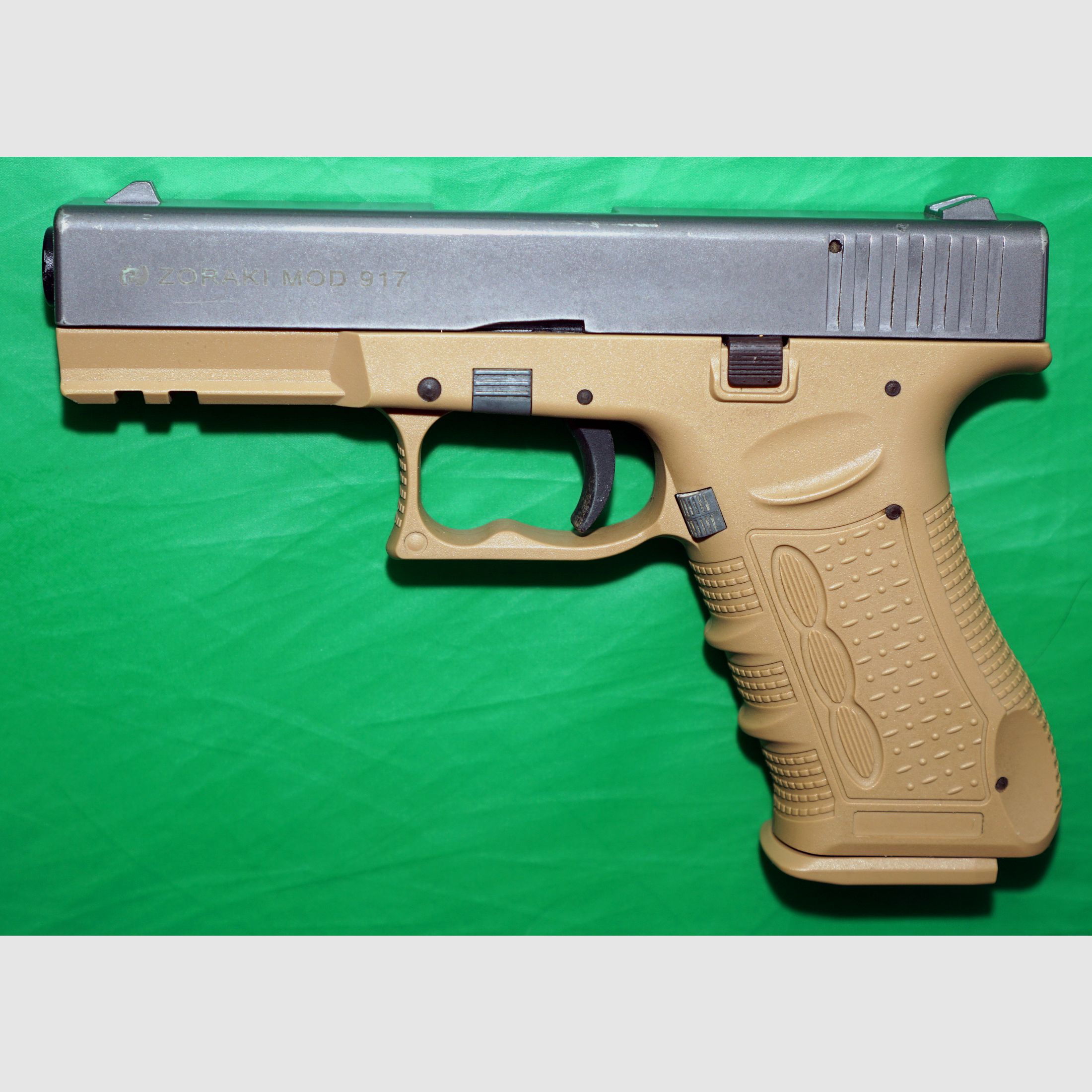 Zoraki 917 Schreckschusspistole 9mm P.A.K. desert TAN  TITANSCHLITTEN (PTB 1023) 