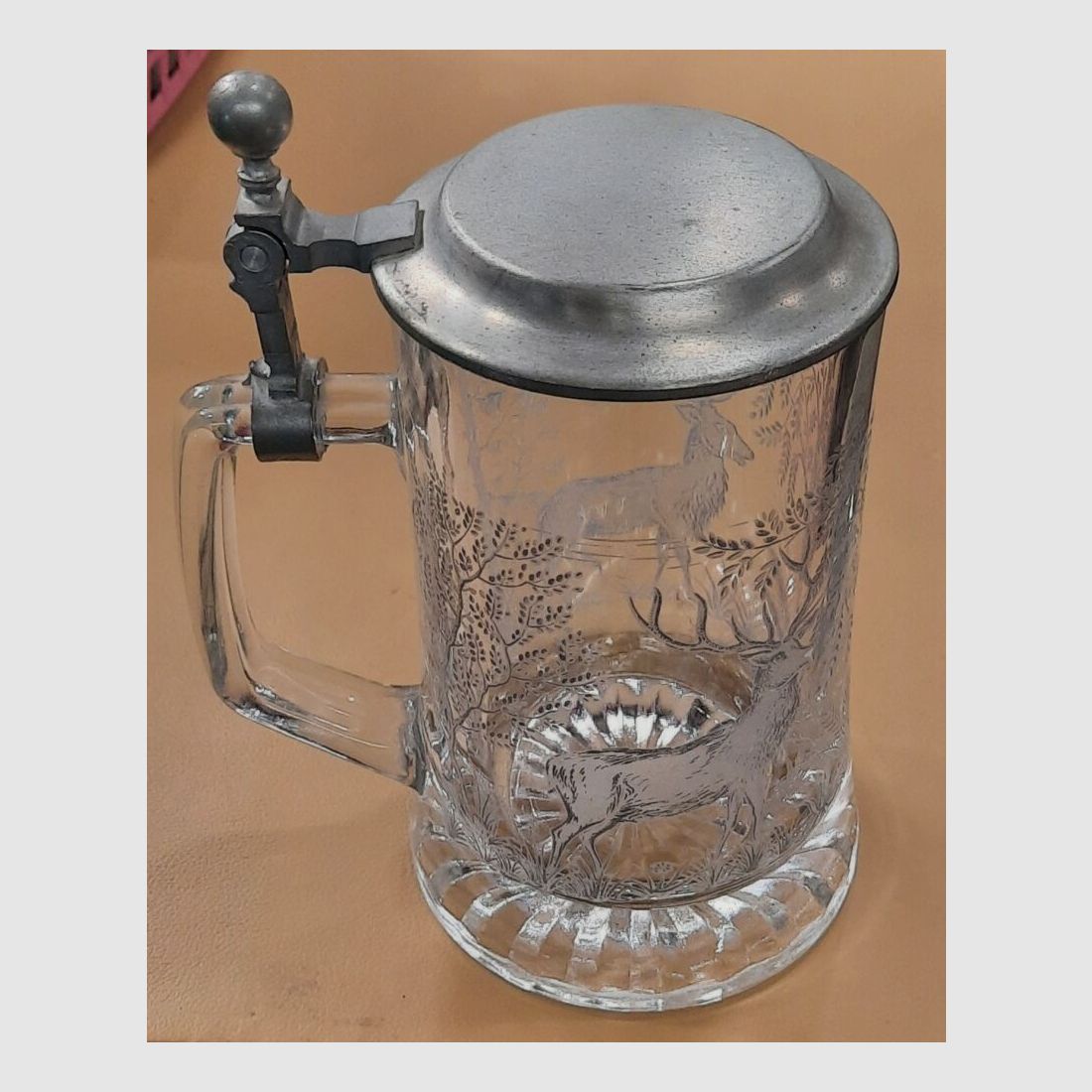 Bierkrug Zinn Bierkrug aus Glas