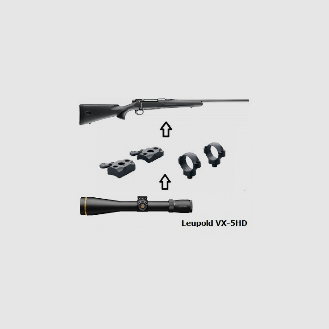 Mauser M18 + Leupold VX-5 HD 3-15x56 + Montaggio + ... Pacchetto completo