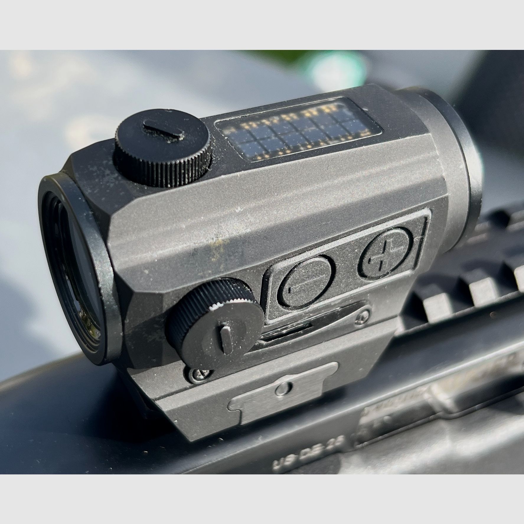 FALKE S Holosun 2GS Red Dot – seltene frühe Version mit Sicherungsaktivierung – für AR15, Pistole & Flinte