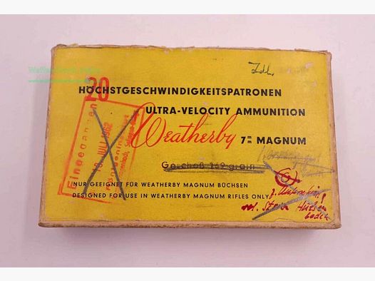Dynamit Nobel Büchsenpatronen 7mmWeatherbyMagnum